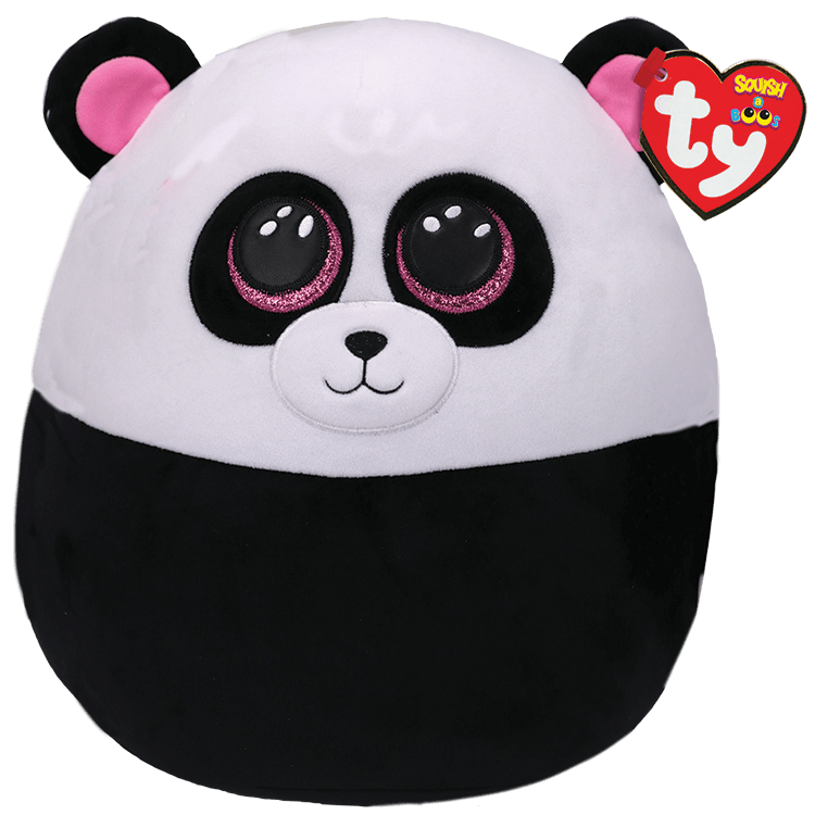 TY-Squish A Boo - Bamboo - Panda-39292-10" Small-Legacy Toys